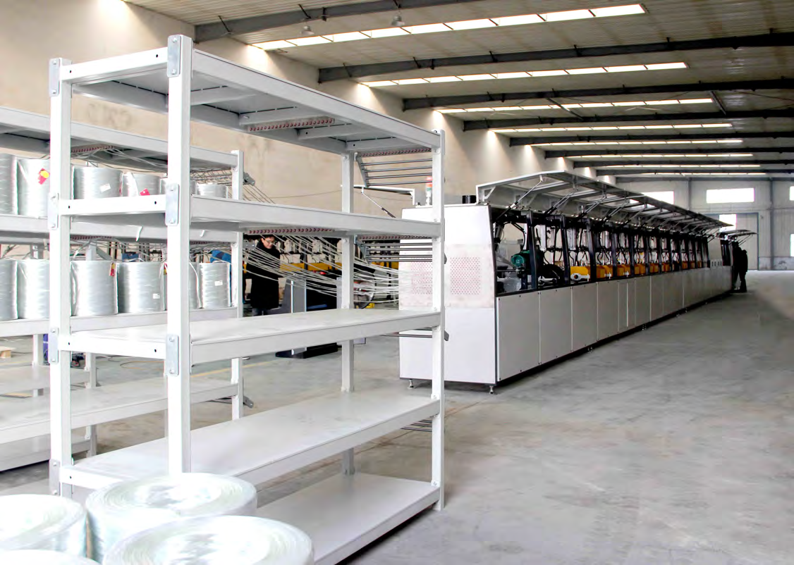 Fiber creel and GFRP rebar production line at Henan Zhongsheng